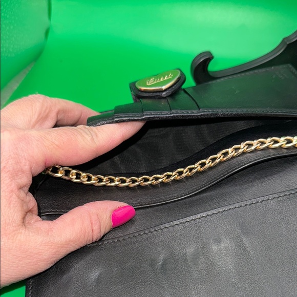 Gucci Sima Black and Gold Wallet with Heart Embellishment - Picture 11 of 13